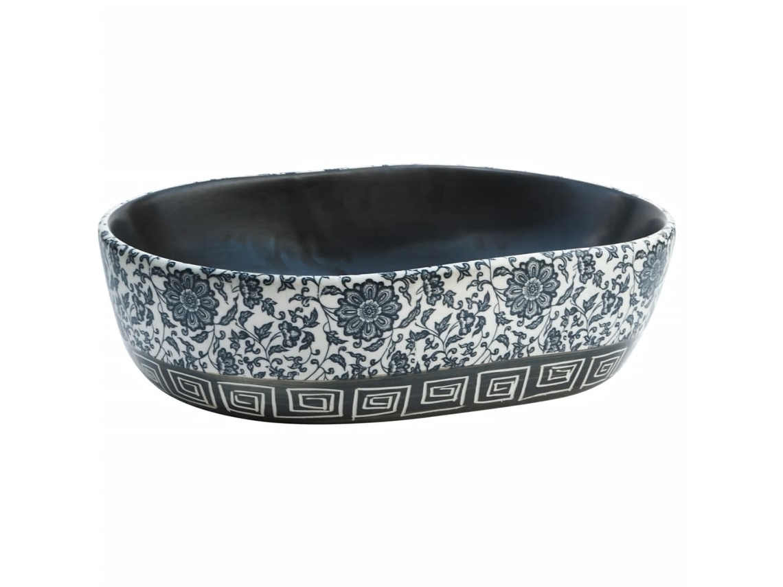 Countertop Basin, Countertop Basins Vidaxl Azul Cerâmica (47 X 33 X 13 Cm)