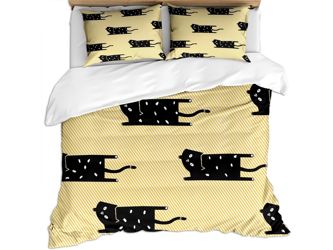 Capa de Edredom com 2 Fronhas 65x65cm em MICROFIBRA 220x240cm MAISON EXCLUSIVE