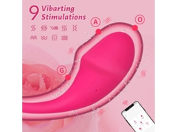 Ovo Vibrador Sem Fio Controlado Por App Ponto G 9 Frequências Brinquedo Sexual Feminino