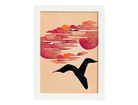 Placa De NACNIC Em Estilo Abstrato Do Céu Ilustrações Artísticas Impressionantes E Modernas Em Cores Para A4 Marco Blanco