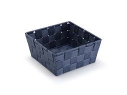 Cabaz VERSA Azul Têxtil 19x9x19 cm