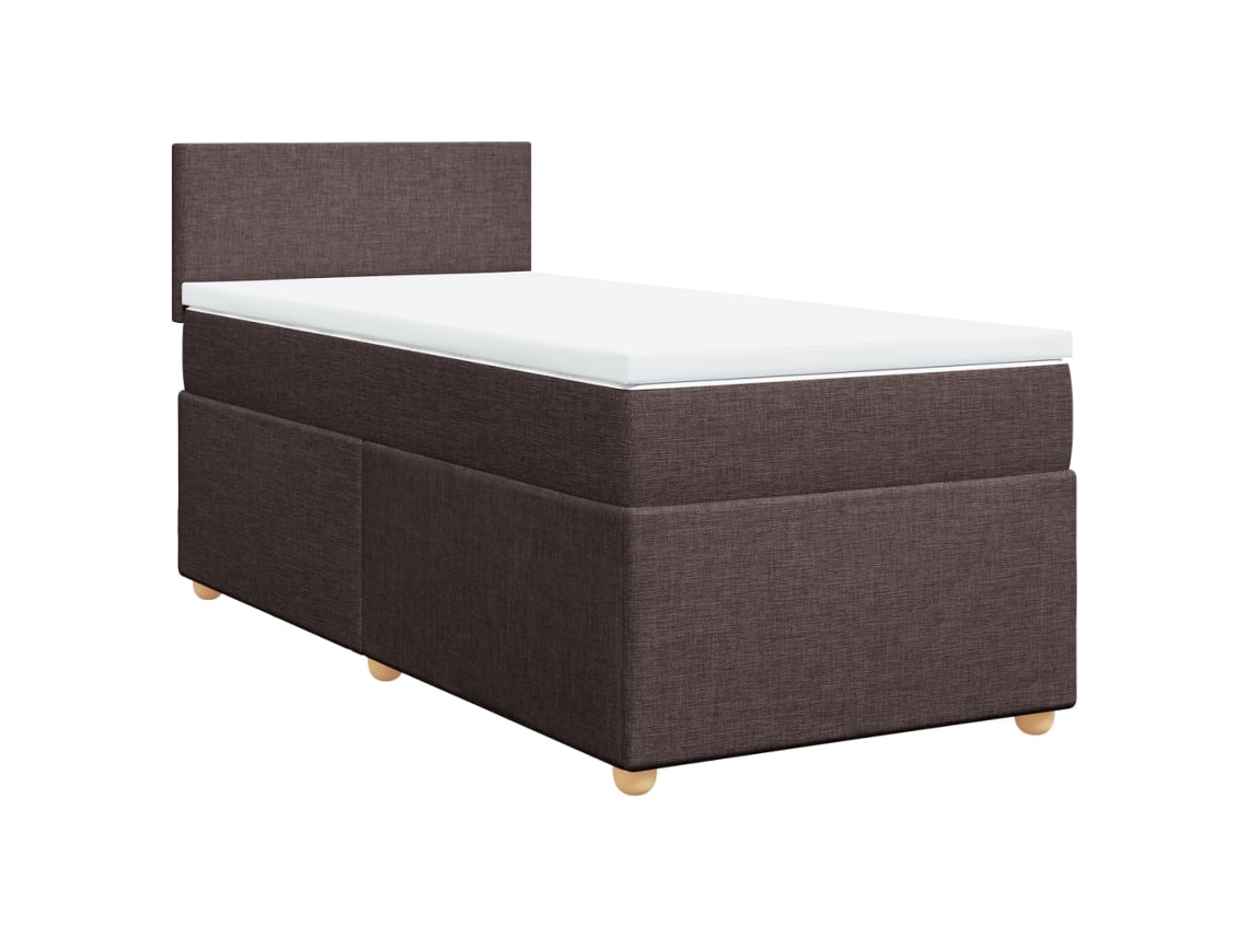 Box Spring Bed, Box Spring Beds Vidaxl Marrom Tecido (100 X 200 Cm)