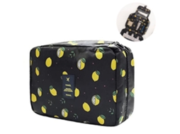 Bolsa De Viagem Para Pendurar Produtos De Higiene Pessoal Organizador De Maquiagem Paraes E Meninas À Prova D'Água Preto Amarelo ZMDECQNA