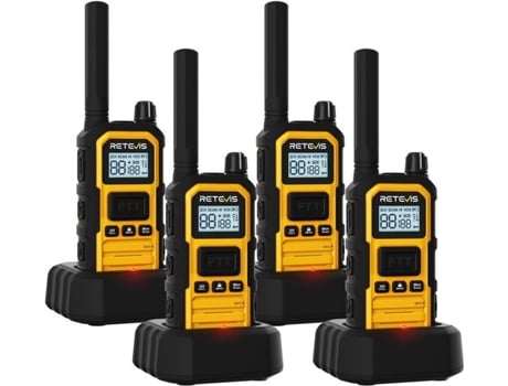 Rb648p Talkie Walkie Profissional De Longa Distância, Ip67 À Prova Dágua, 2000mah Tipo C, Para Ambientes Difíceis Retevis (4 Peças)