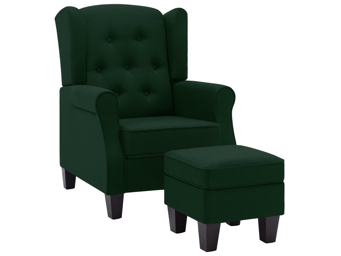 Armchair, Armchairs Vidaxl Verde Tecido