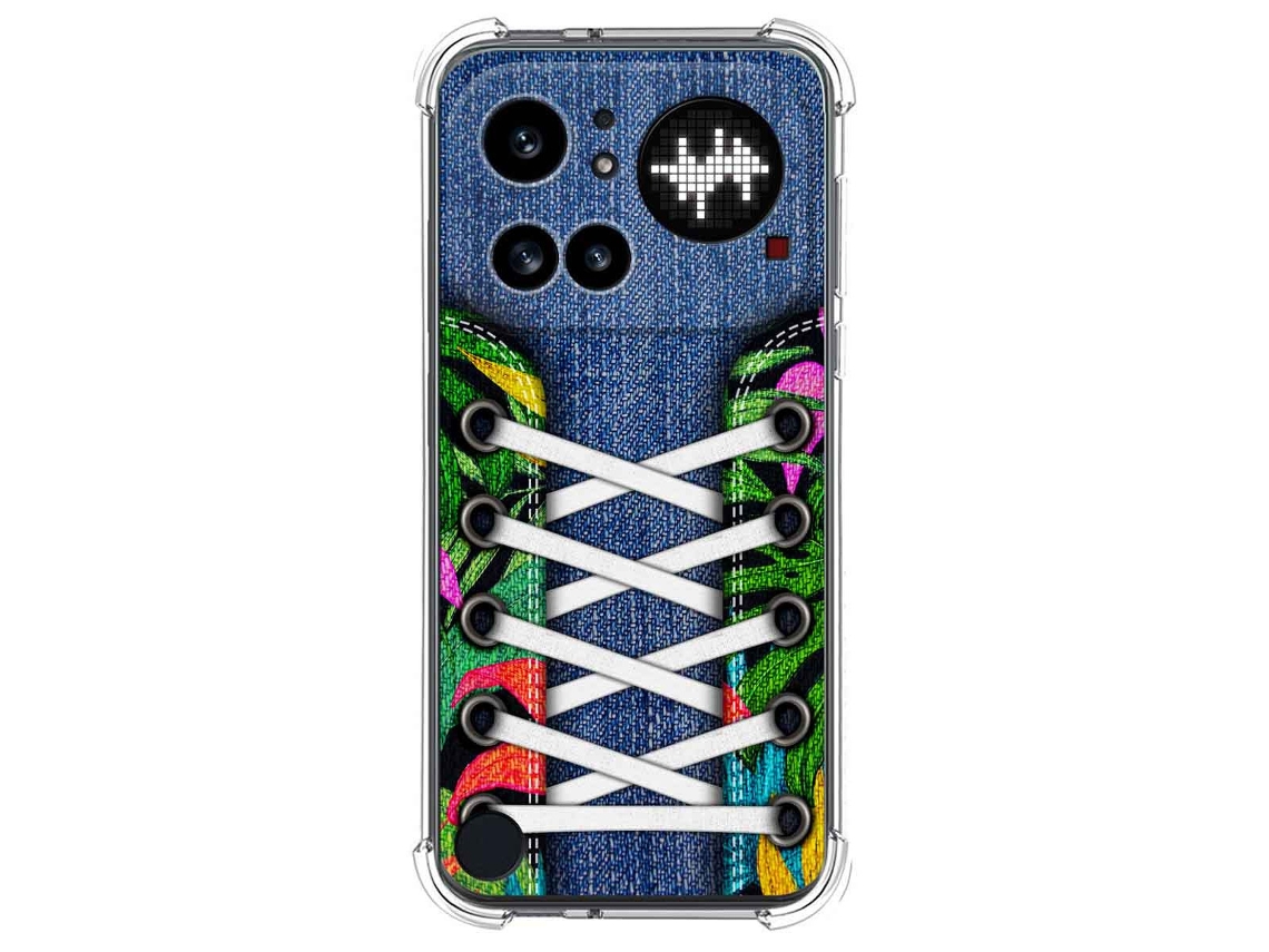 Capa Tumundosmartphone De Silicone À Prova De Choque Para Nothing Phone 4a Pro 5g Design De Tênis 13 Desenhos