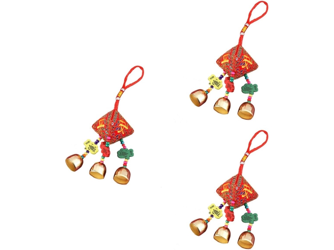 3 peças ano do boi sino pingente sinos decorativos bouda decoração inieure decoração de