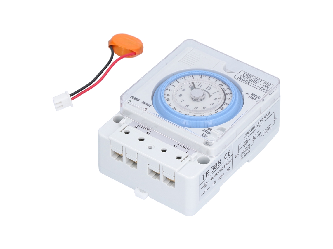INTERRUPTOR DE TEMPORIZADOR MECÂNICO HKJ INDUSTRIAL PARA RAILS DIN 100‑240V CONTROLADOR DE TEMPO
