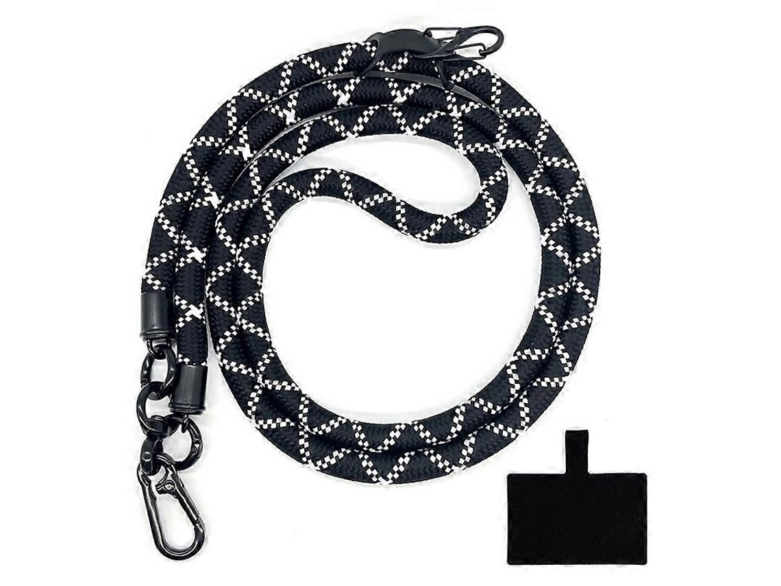 Lurelia Cordão Para Telemóvel Transversal Para Pescoço Portátil 10 Mm 120 Cm Anti-perda