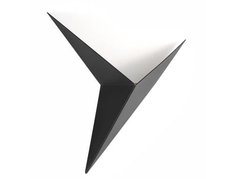 Aplique De Parede Led 3w Triangular Tempsa - Design Moderno - Preto - Luz Quente