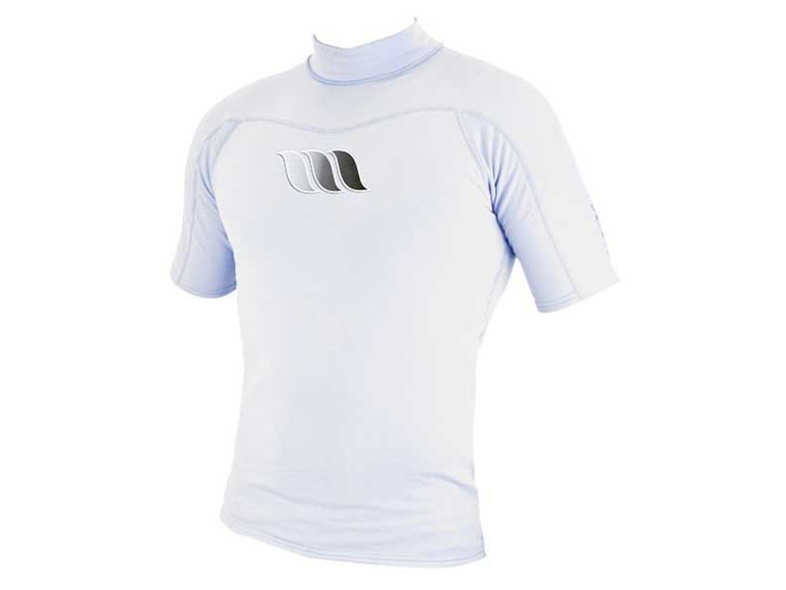 Rashguard Manga Curta Lycra Core Branco Lwest