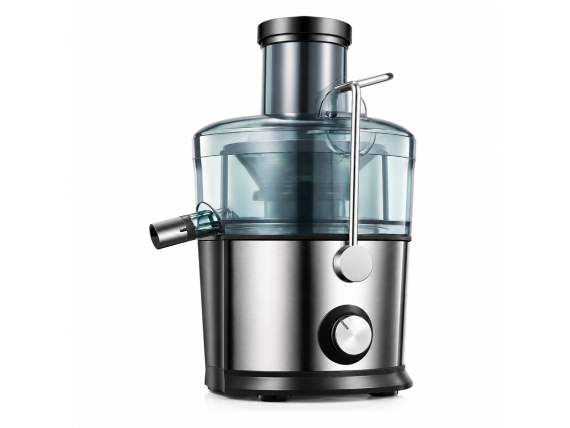 Espremedor, Extrator De Suco 800 W, Boca Larga 3 Polegadas, Motor Silencioso, Limpeza Fácil, Prata