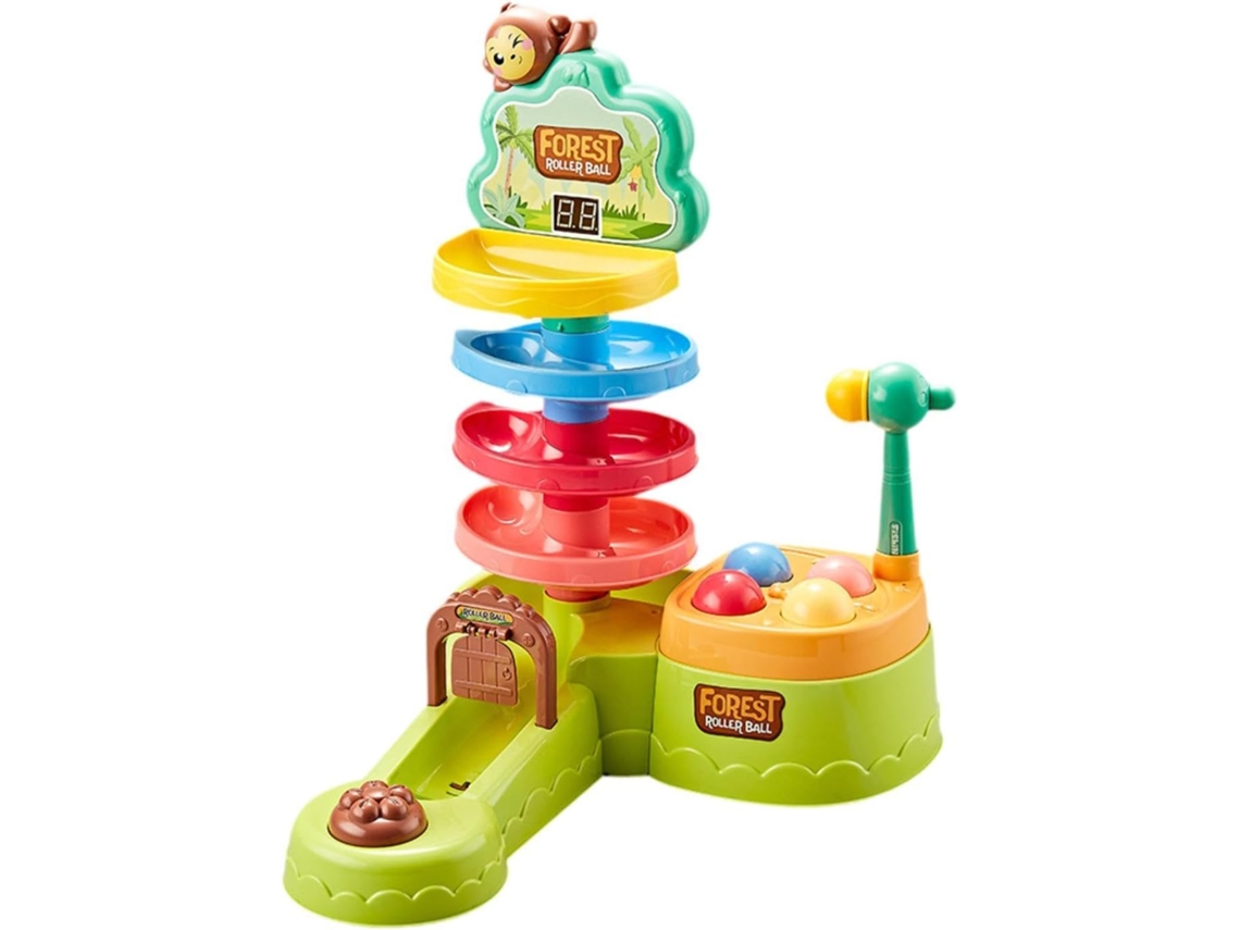 Brinquedo De Atividades Com Bolas, Rolar Rampa Aprendizagem Para
