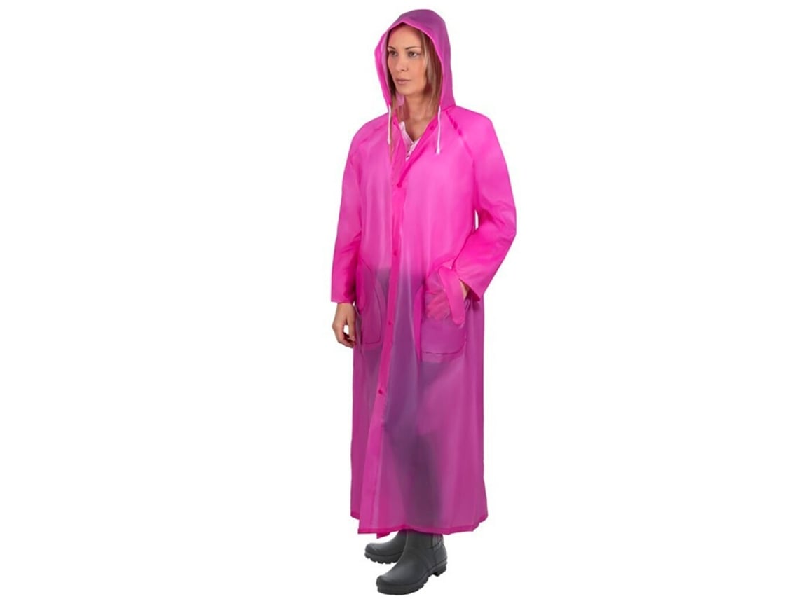 Capa De Chuva Impermeável Com Capuz, Reutilizável, Poncho Com