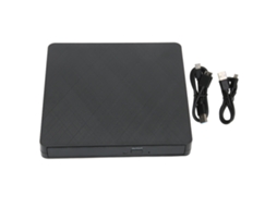 Gravador de Dvd Portátil com Fonte de Alimentação e 2 Portas Usb 3.0, compatível com Leitor de Cartões Tf e Sd AQUAFORGE