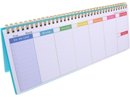 Bloco De Notas Planejador Semanal Portátil Verde, Planejador Diário Leve Para Casa, Escritório E Viagens Gokoco