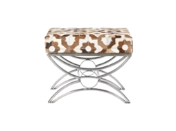 Banco DKD HOME DECOR (Prateado - Aço - 40 x 53 x 43 cm)