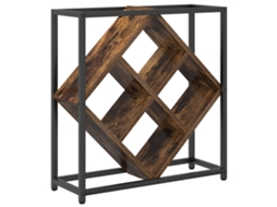 Conjunto 1 Armazenamento De Vinho Vidaxl Castanho Derivados De Madeira (51 X 18 X 52,5 Cm)