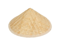 Chapéu tradicional chinês de bambu trançado, estilo oriental, tamanho infantil, 2025, tamanhos P/M/G