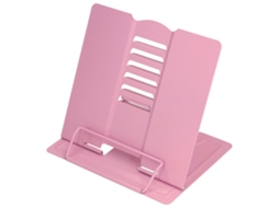 Suporte De Livros Ergonômico Ajustável Estável Plegável Para Leitura Lar Escritório Escola Rosa