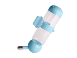 Tigela Portátil Para Água E Alimentos, Em Aço Inoxidável, Com Ajuste Automático, Acabamento Azul, Para Refeições E Hidratação Diária