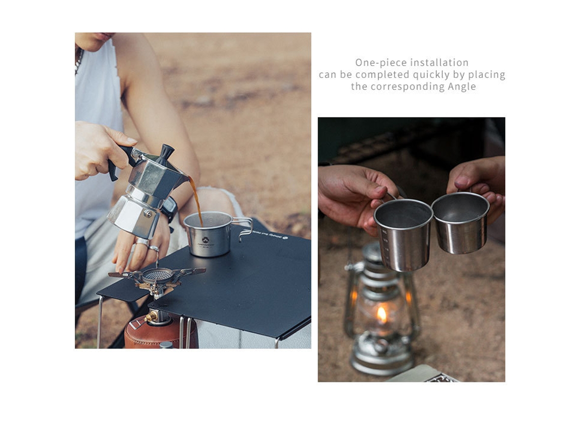 Copo de Café Sierra Inox 160ml para Camping e Passeios