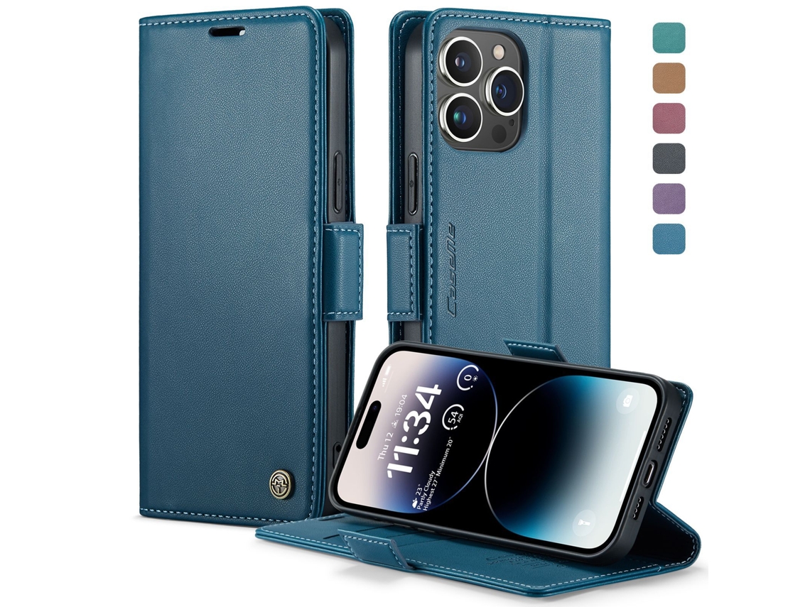 Capa Protetora Flip Para Celular Em Couro, Nova, Com Aba.azul - Samsung A15 4g/5g