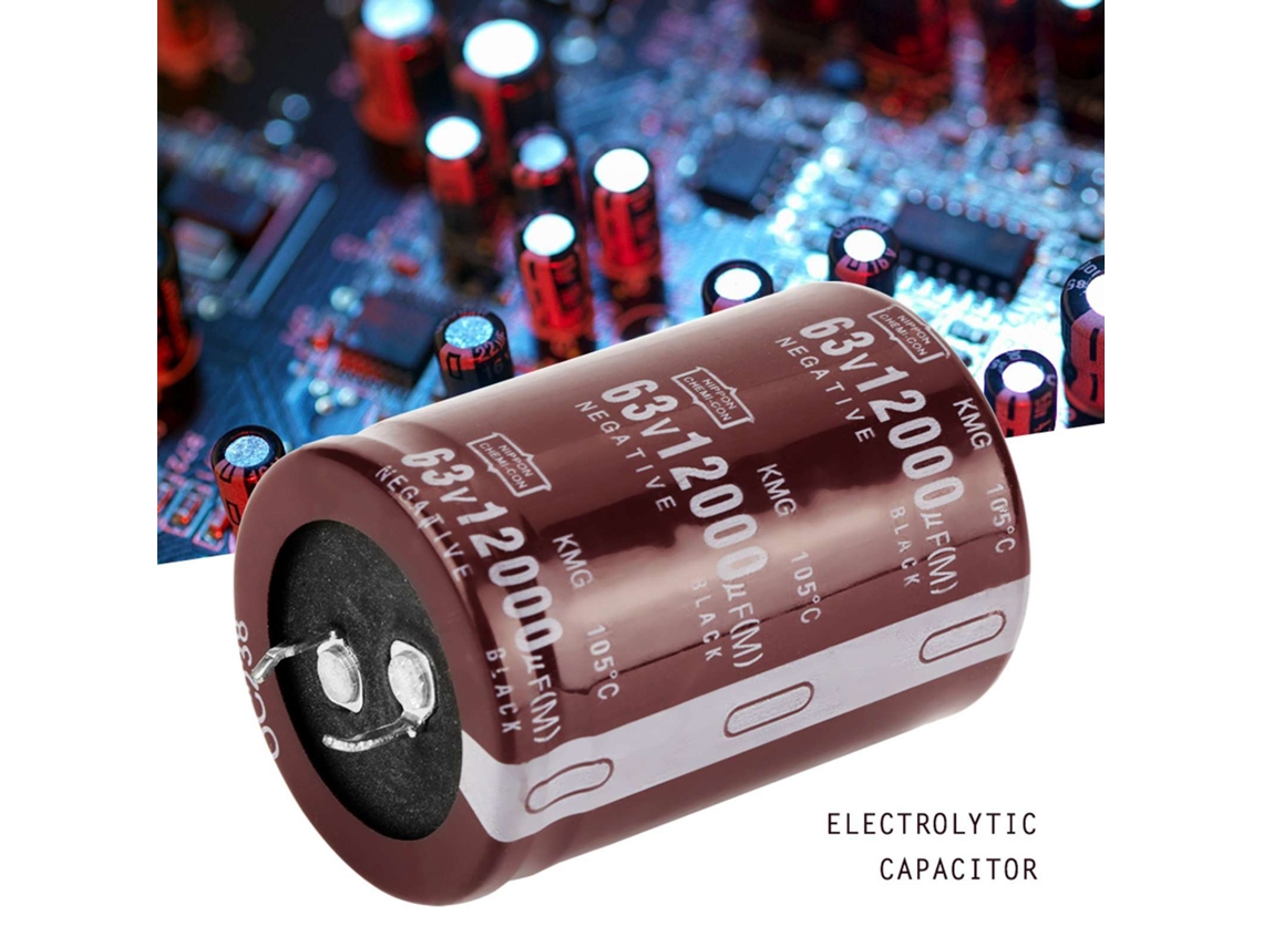 Laxiscreed Capacitor Eletrolítico De Áudio 63v 12000uf Para Filtragem De Alta Qualidade