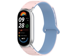 Pulseira de Silicone Magnética para Xiaomi Smart Band 8/9/10, 12mm, Fecho Tipo I CHABERLU