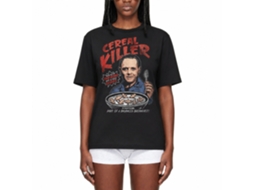 Rockinstone Silence Of The Lambs Movie Silence Cereal Killer Black Adult T-shirt Size:l