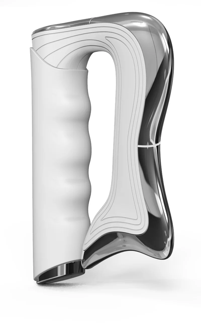 (branco) Massageador Ems Muscular E Fascial Com Compressas Quentes E Vibração Para Relaxamento