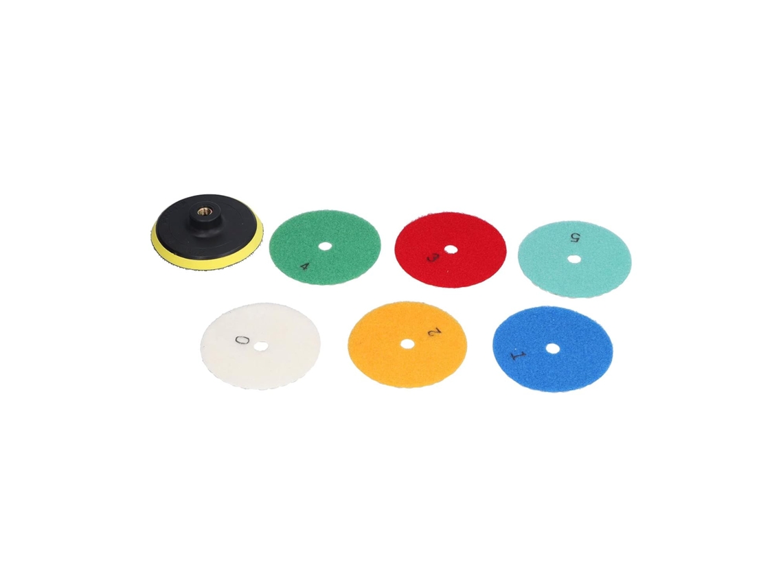 Kit Com 6 Discos De Polimento Diamantados A Seco, Suporte 4