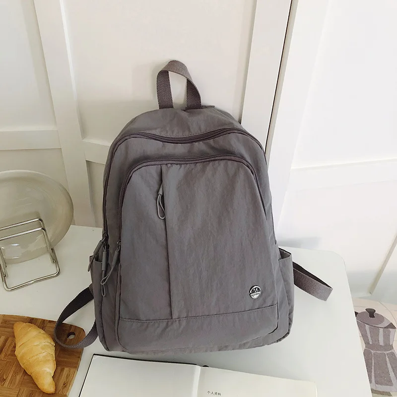 (xd001-cinza) Mochila Feminina Nova De 2026, Leve, Impermeável, Ideal Para Viagens E Para Estudantes.