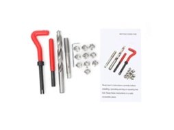 Kit De Ferramentas Para Reparo De Furos Com Parafusos De Fio Enrolado M101,5mm, 15 Peças, Com Chave Hexagonal E Broca. Sygo
