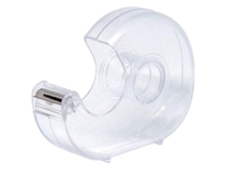Dispensador De Fita Adesiva De Mesa Para Uso Manual, Em Plástico Transparente, Leve, Portátil E Recarregável Para Fita De 19 Mm (3/4''), Pacote Co