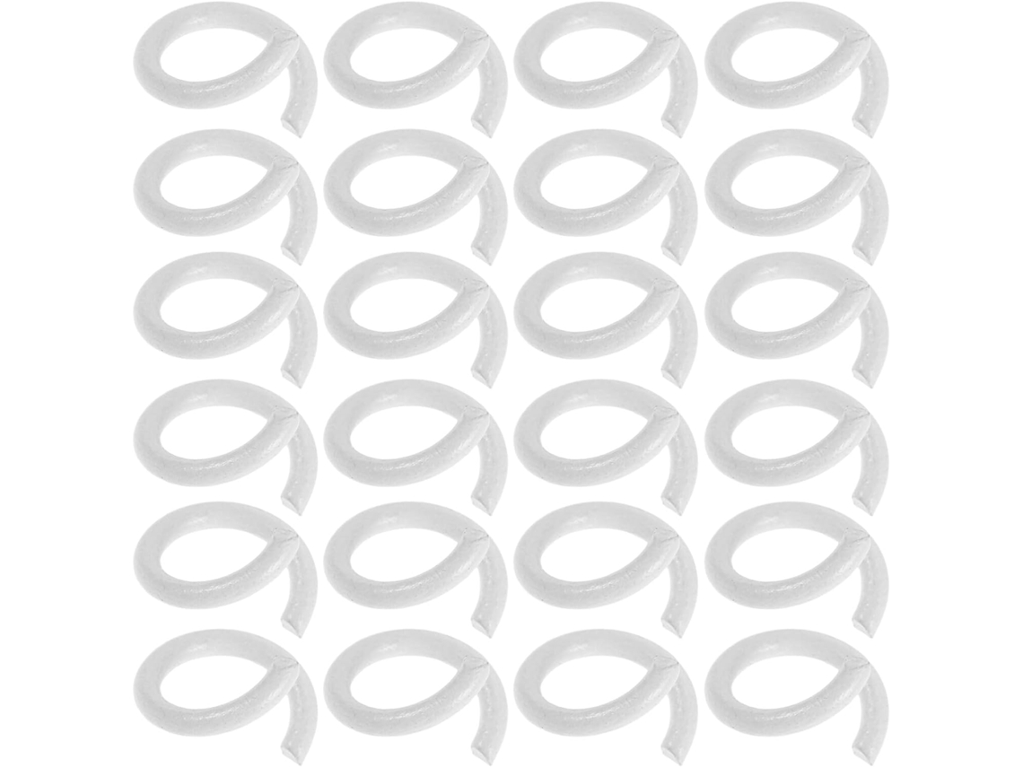 Uonlytech 200 Anéis Metálicos para Pastas, 0, 2 polegadas, Pacote com 200 unidades para Pastas, Organização Escolar