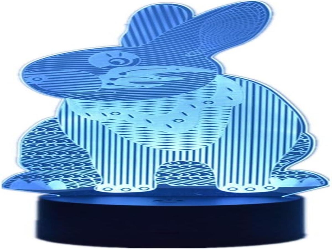 Lurelia Luz Noturna 3d Com Recarregável Usb, Controlo Remoto, Sensor De Toque E Rgb Para Quarto Infantil, Para Berçário