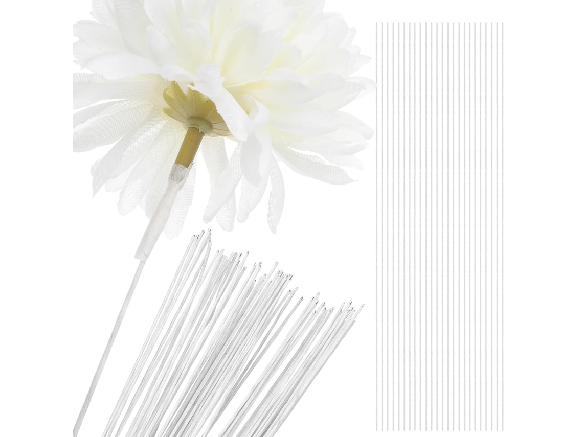 100 Peças De Arame De Florista Folheado A Folha De Flandres, Para Embrulhar Flores.