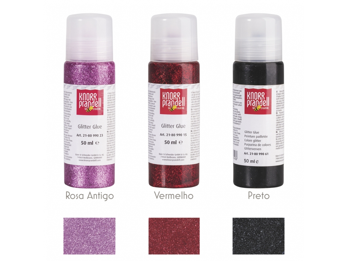 Cola Glitter Kp 50Ml Vermelho