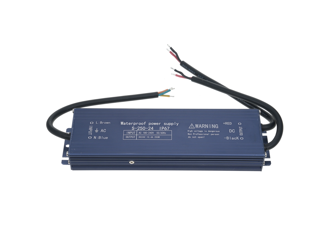 Rebe-fonte De Alimentação Transformador Led Impermeável Ip67 Ac 180-240v Para Dc 24v 250w Para Tiras Led Luzes Exteriores Cartéis
