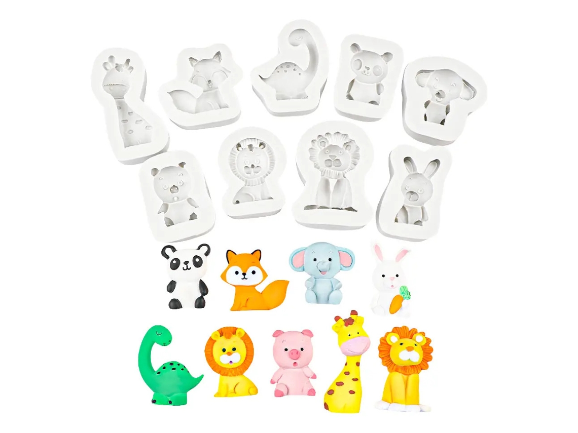 9 Peças, Molde De Silicone Para Confeitaria