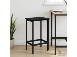Vidaxl Banco De Bar Carvalho Preto 40 X 32 X 64 Cm
