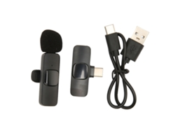 Aetheria microfone Lavalier Sem Fio Usb C Plug Play Clip On Mini K8 para Celular Pc Tablet