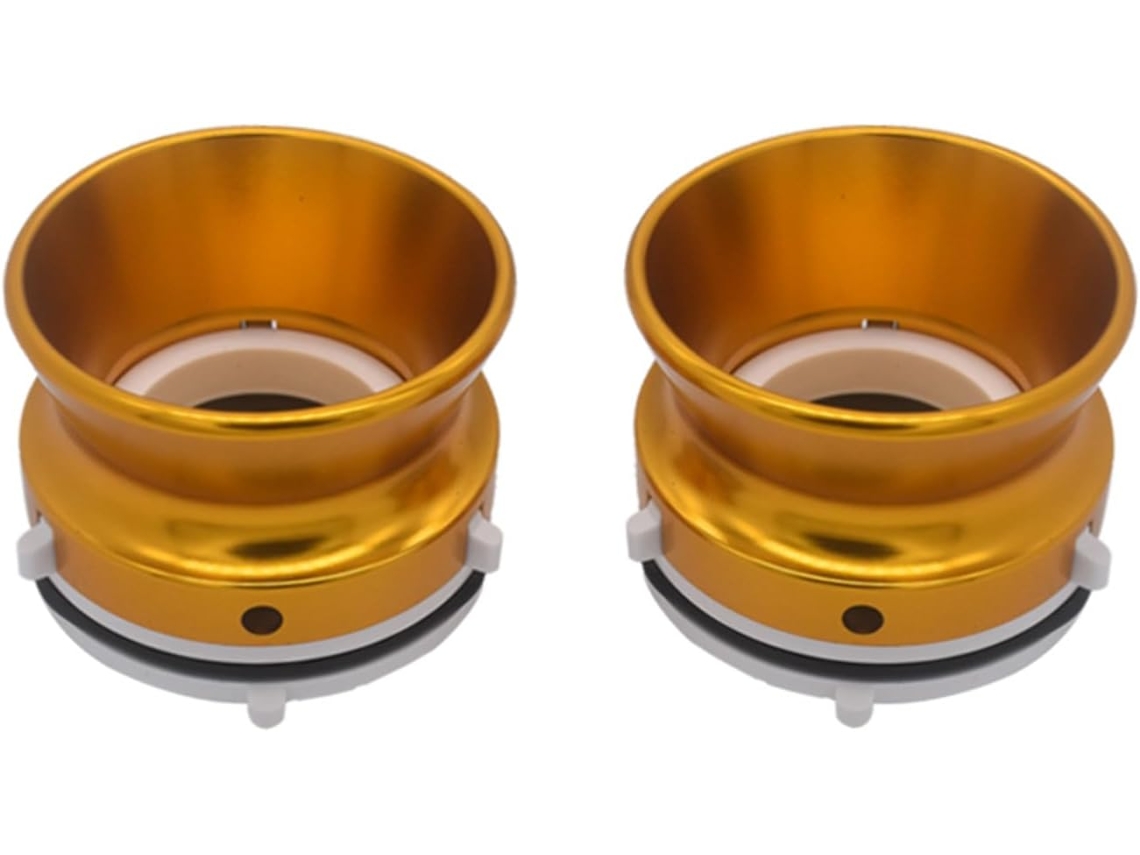 Conjunto De 2 Abridores De Carga De 25 Cm (10 Polegadas), Base Branca E Dourada