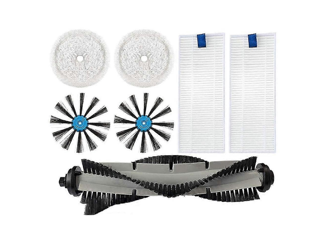 Kit De 7 Acessórios De Limpeza Para Robô Aspirador, Plástico, Fácil Instalação, Compatível Com Piso Duro