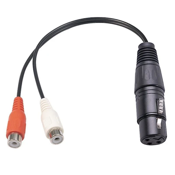 Cabo Xlr Para Rca Duplo, Cabo Divisor Y Xlr Para Rca, Xlr Fêmea De 3 Pinos Para 2 Rca, Mixagem De Amplificador