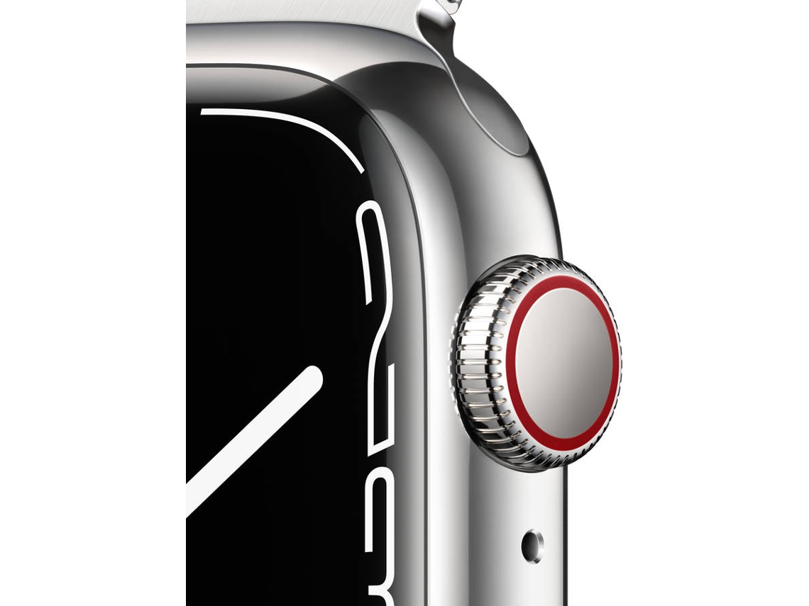 APPLE Watch Series 8 GPS+Cellular 45 mm Prateado com Loop Milanesa Prateado