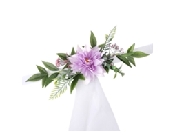 Cadeira De Festa Com Flores Artificiais Laxiscreed Para Decoração De Casamentos E Eventos