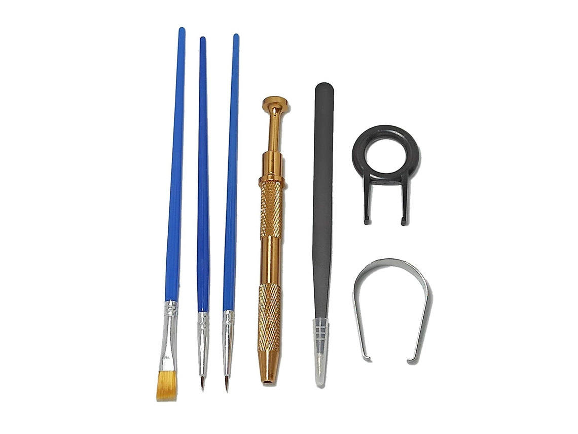 8 Peças Pinças De Teclado Mecânico Ferramenta Lubrificante Escova Interruptor Extrator Kit Selecionador De Haste
