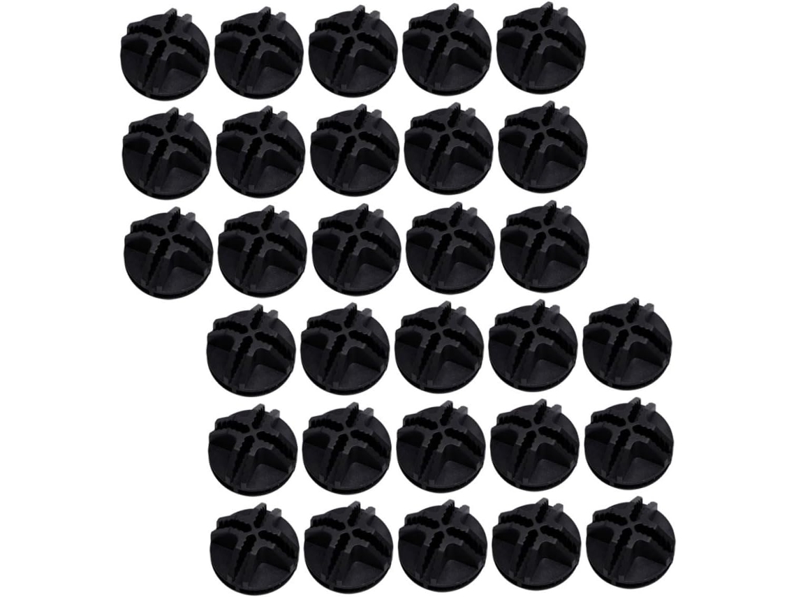 Conjunto De 60 Conectores Plástico Preto Tofficu Unidades Armazenamento Em Cubos, Ideais Prateleiras Modulares